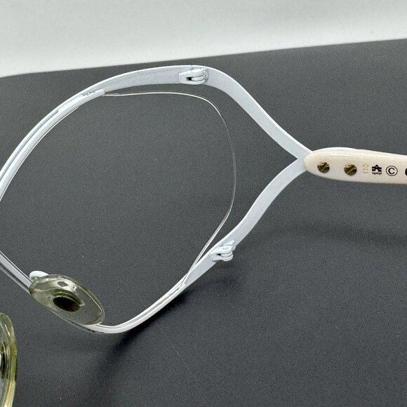 Christian Dior Vintage Sunglasses White 2056 70 Size 67mm No Lenses - Picture 6 of 16